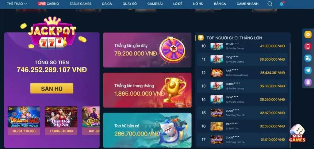Các tính năng nổi bật của game bắn cá ST666